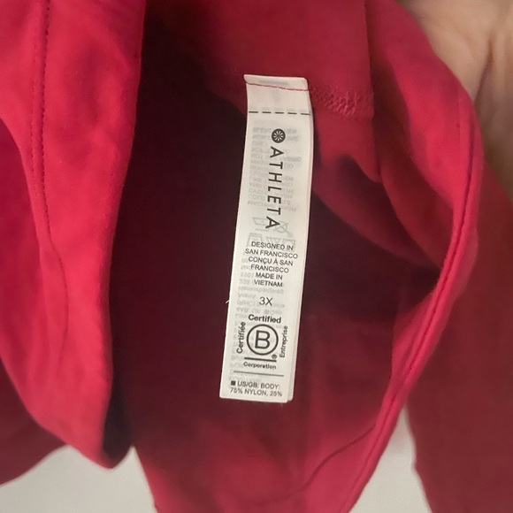 Athleta Salutation Half Zip Top Clover Berry 3X - Picture 6 of 9